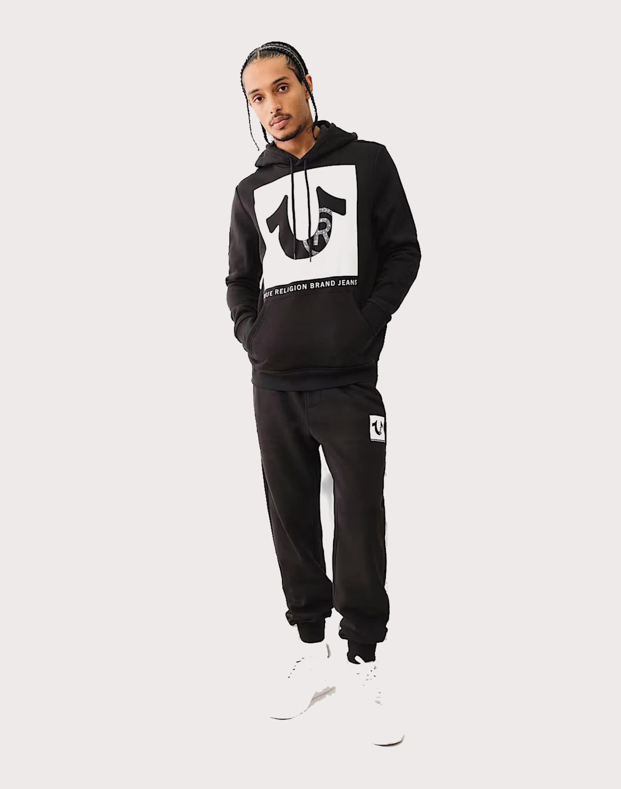 True Religion Crystal Stud Fleece Hoodie - Image 2