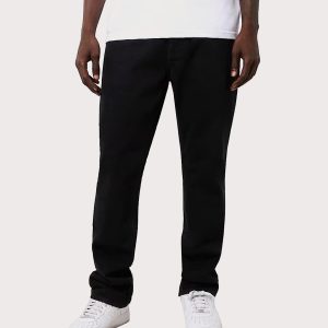 True Religion Ricky Crystal Logo Straight Fit Denim Jeans