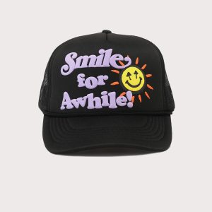 Happy Caps  Smile For Awhile Trucker Hat