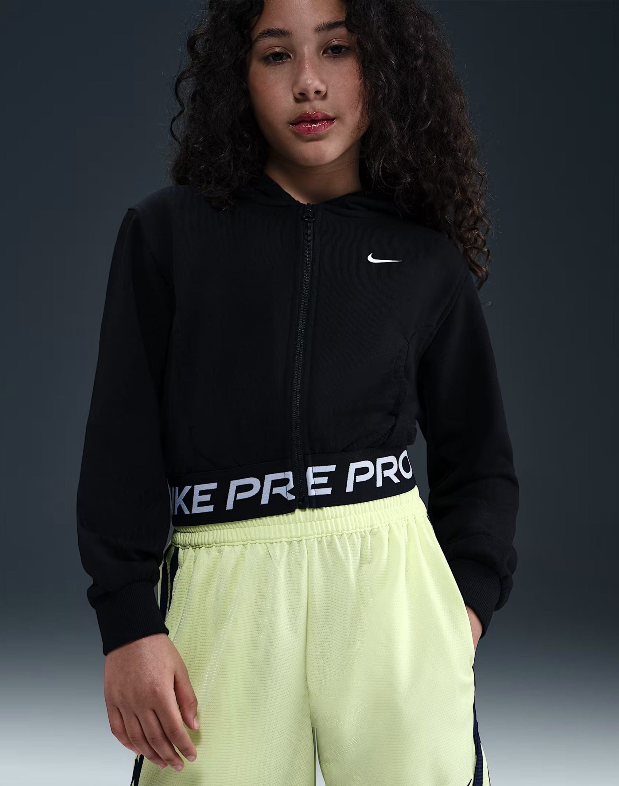 Nike Pro Fleece Dri-FIT Zip Hoodie Grade-School - Image 2