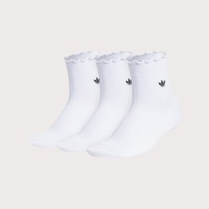 Adidas Originals Ruffle Quarter Crew Socks 3-Pack