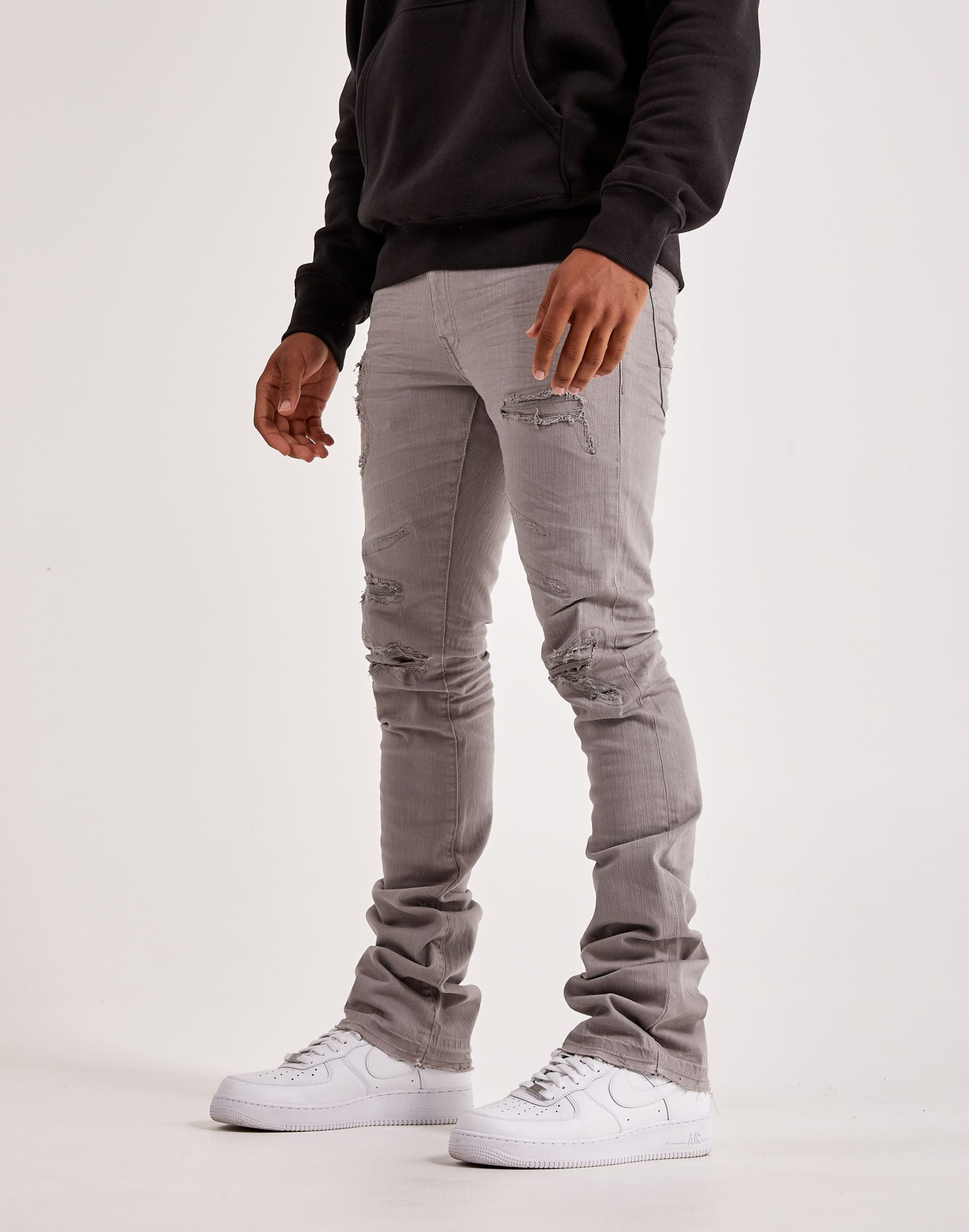 Jordan Craig Stacked Distressed Denim Jeans - Image 3