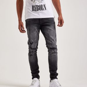Jordan Craig Basic Slim Sean Distressed Denim Jeans