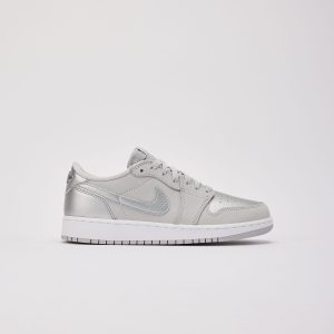 Jordan Air Jordan 1 Retro Low OG 'Metallic Silver' Grade-School