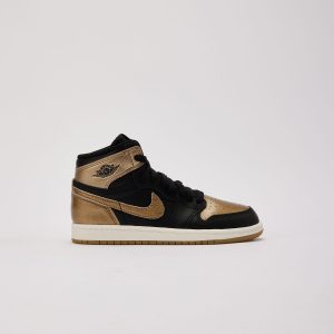 Jordan Air Jordan 1 Retro High OG 'Black And Gold' Pre-School