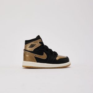 Jordan Air Jordan 1 Retro High OG 'Black And Gold' Toddler