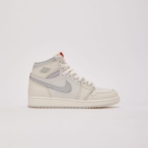 Jordan Air Jordan 1 Retro High OG 'Sail and University Red' Grade-School