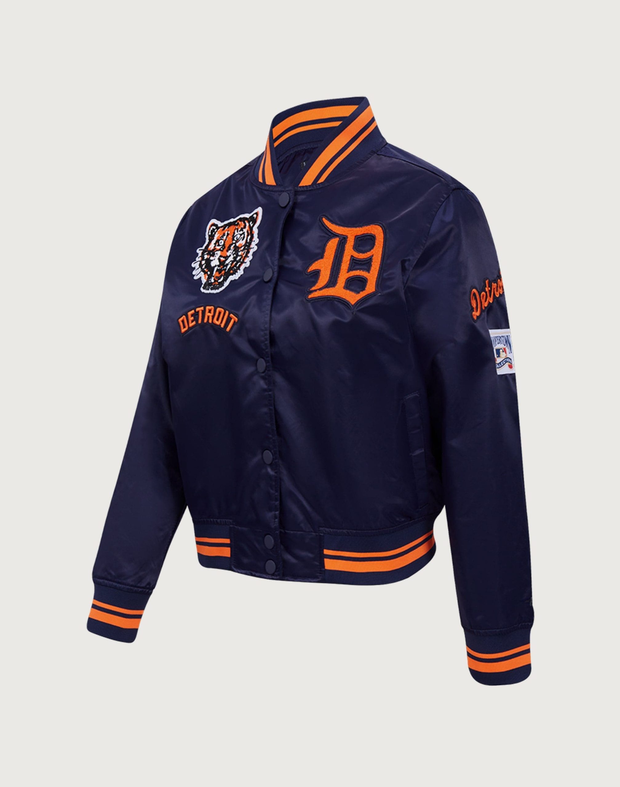 Pro Standard MLB Detroit Tigers Retro Classic Rib Satin Jacket - Image 2