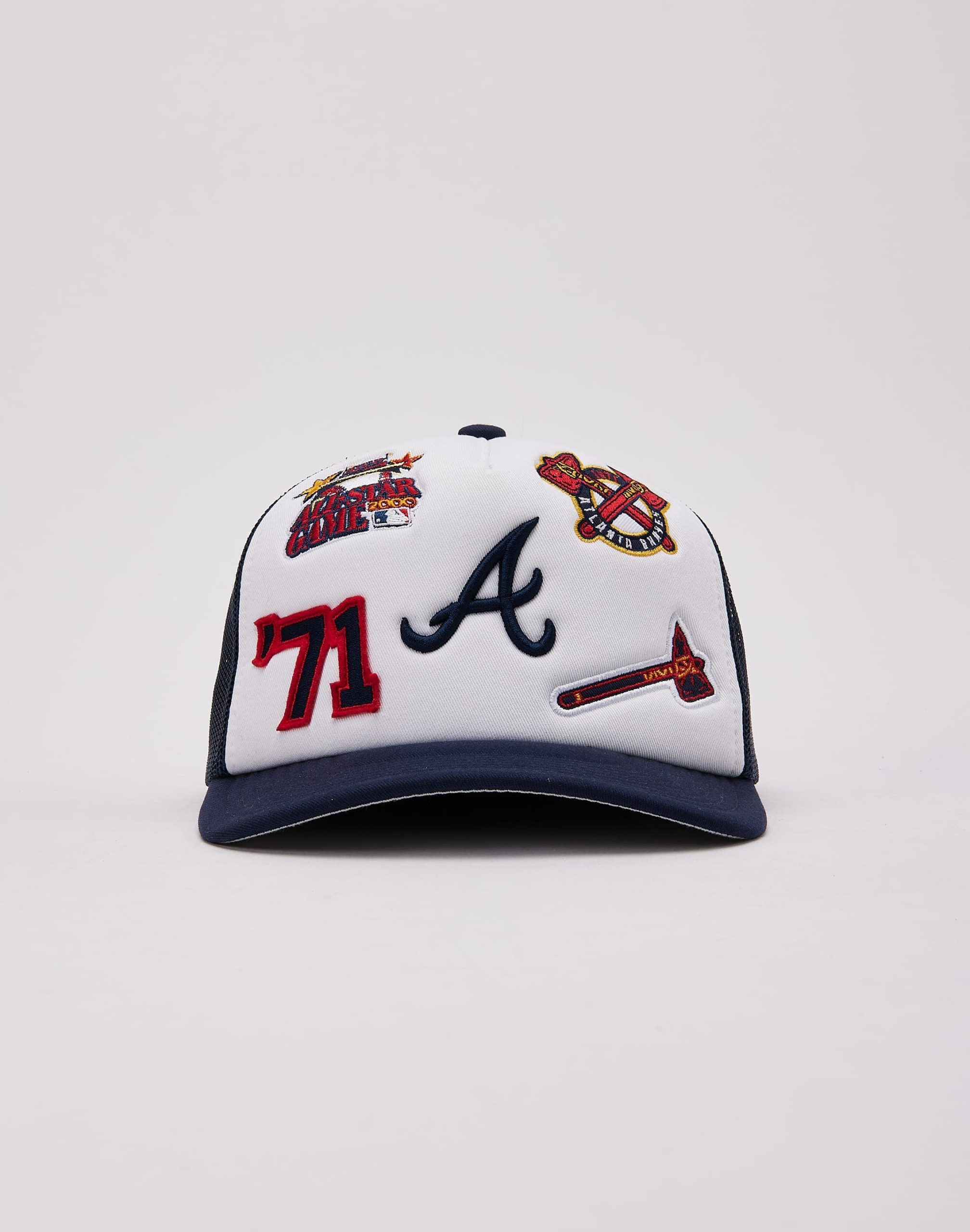 Mitchell & Ness MLB Atlanta Braves Gridlock Trucker Hat - Image 2