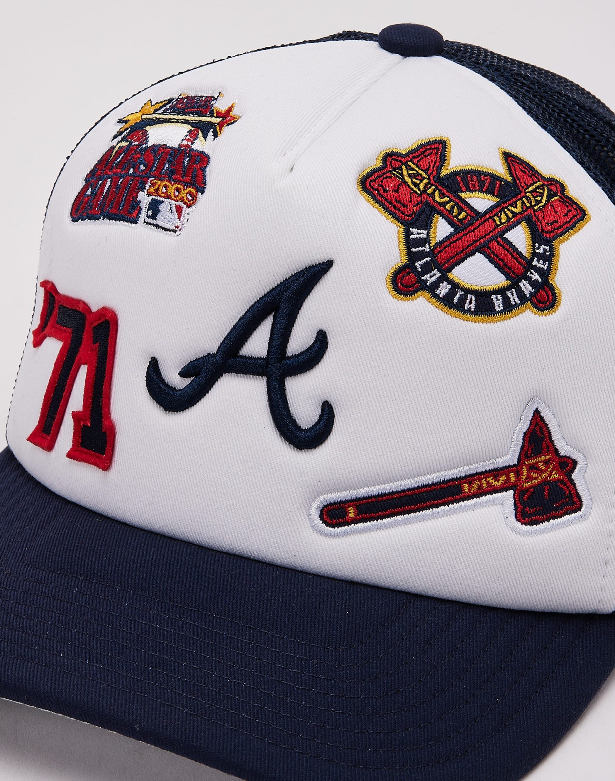 Mitchell & Ness MLB Atlanta Braves Gridlock Trucker Hat - Image 4
