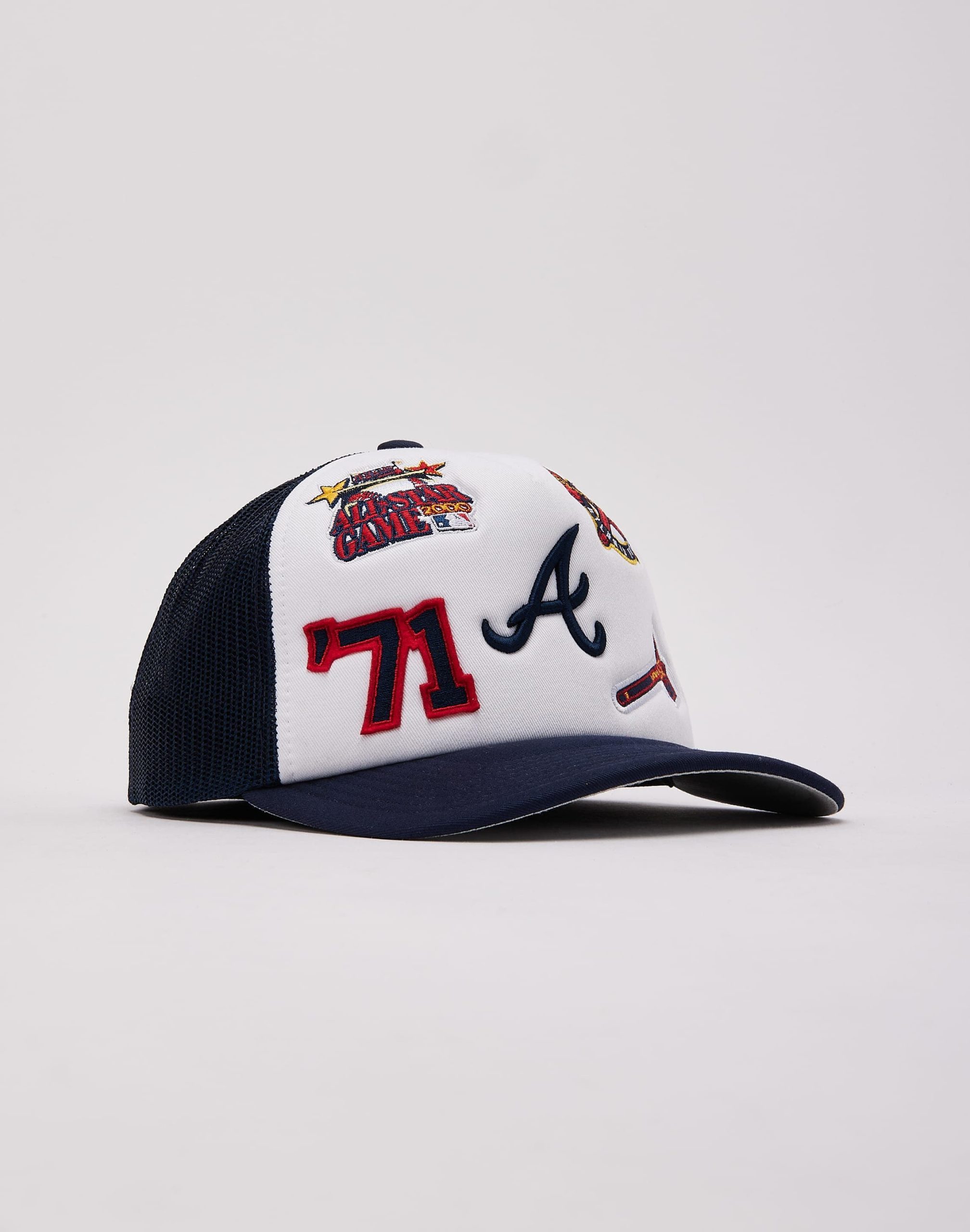 Mitchell & Ness MLB Atlanta Braves Gridlock Trucker Hat - Image 3