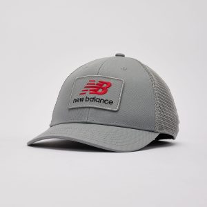 New Balance Stacked Patch Logo Trucker Hat