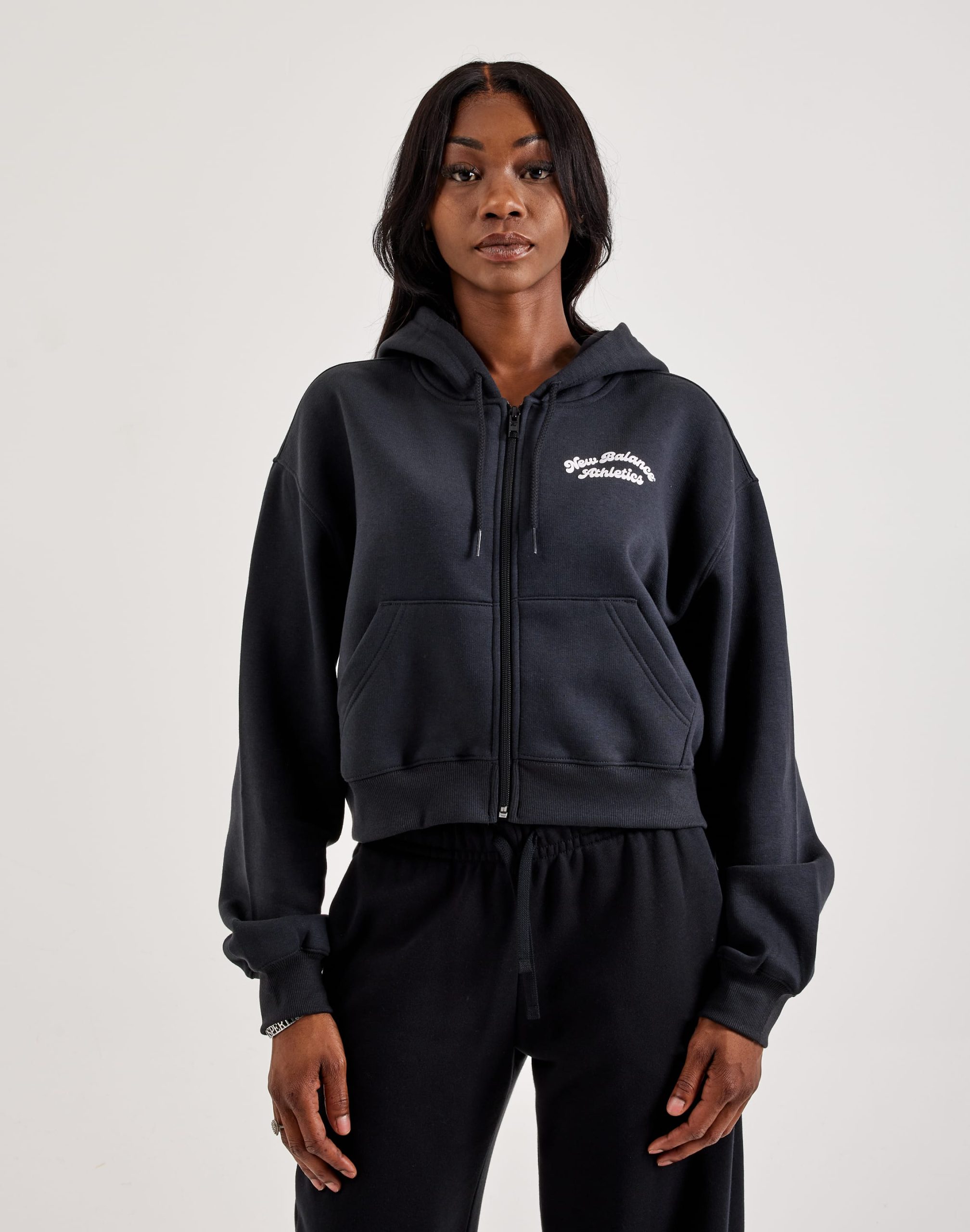 New Balance Linear Heritage Full-Zip Fleece Hoodie