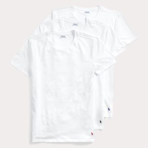 Polo Ralph Lauren Slim Fit Cotton Crewneck Tee 3-Pack