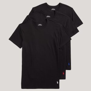Polo Ralph Lauren Slim Fit Cotton Crewneck Tee 3-Pack