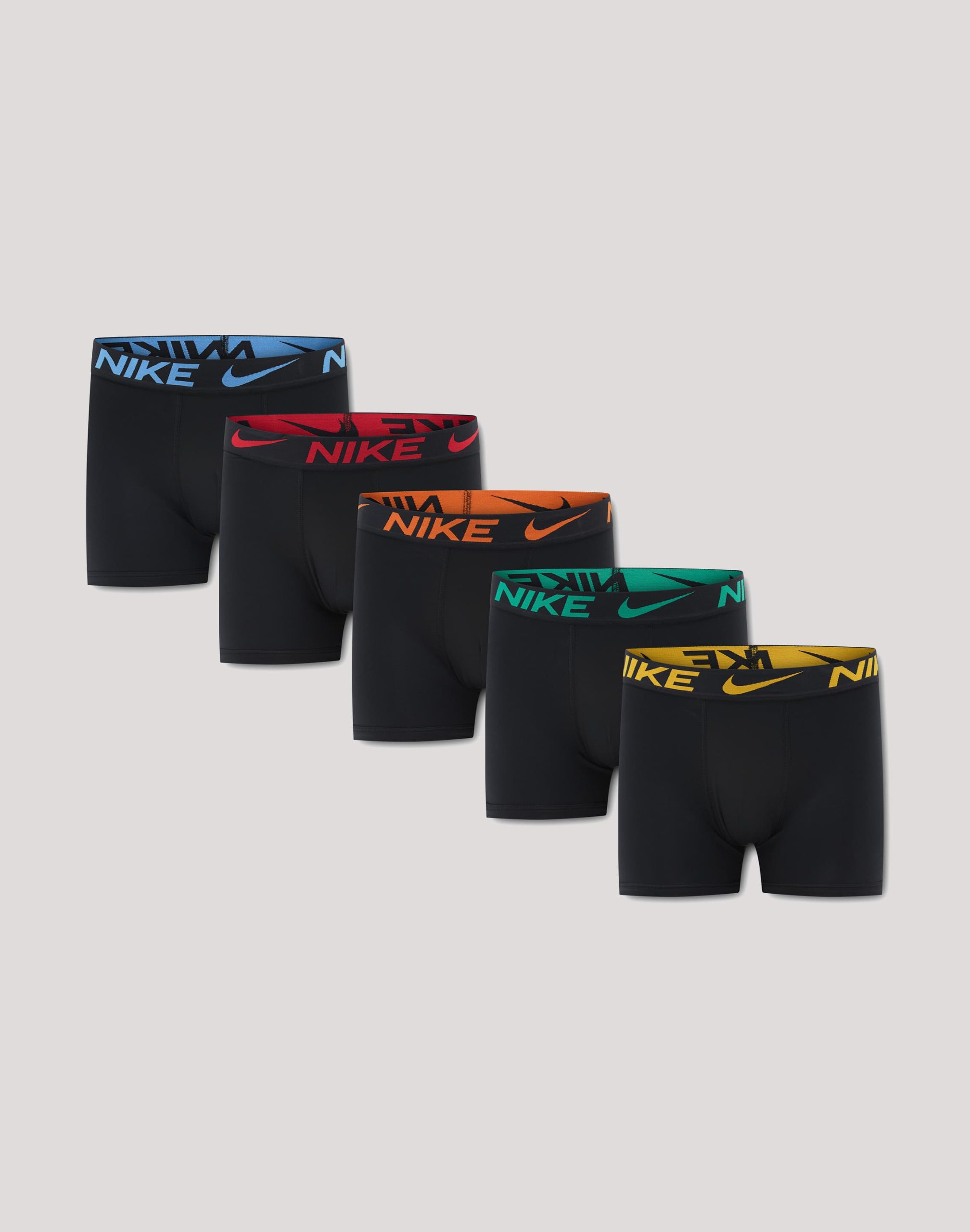 Nike Dri-FIT Color Pop Boxer Briefs 5-Pack Grade-School