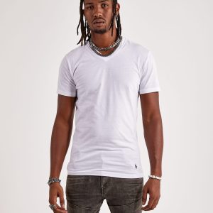 Polo Ralph Lauren Slim Fit Cotton V-Neck Tee 3-Pack