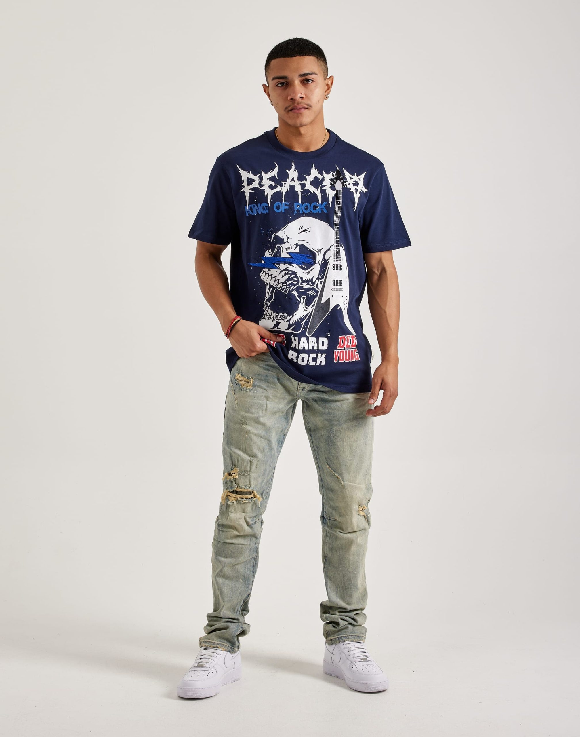 Smoke Rise Rip & Repair Distressed Slim Denim Jeans - Image 5