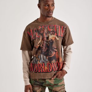 Majestik Worldwide Stallion Long-Sleeve Tee
