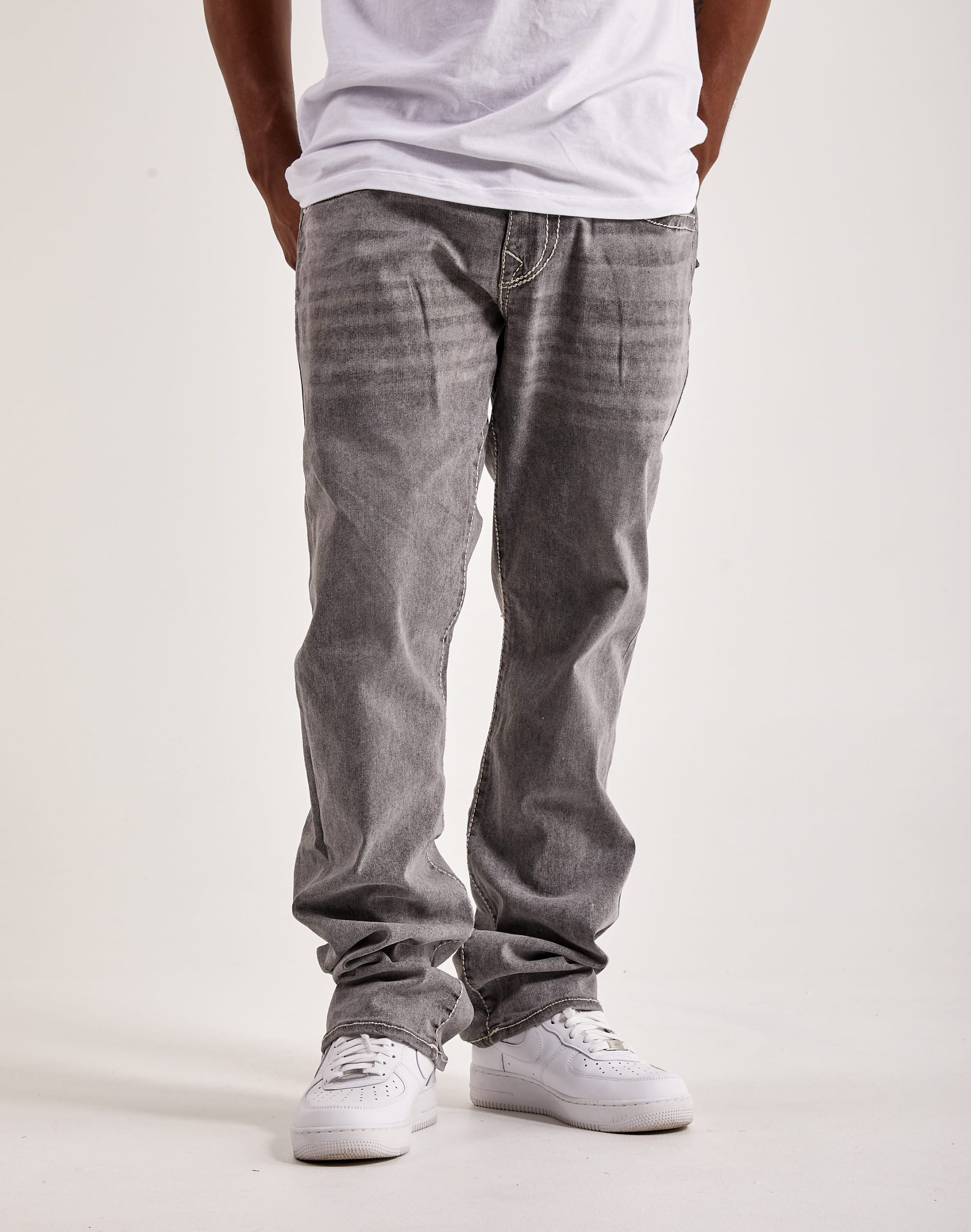 True Religion Ricky Big T Flap Straight Denim Jeans