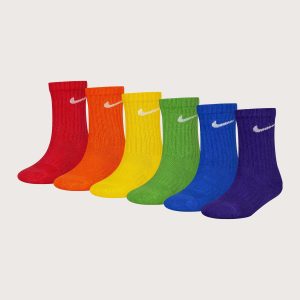 Nike Basic Crew Socks 6-Pack Pre-School