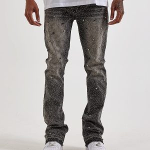 UR Diamond Stud Stacked Denim Jeans