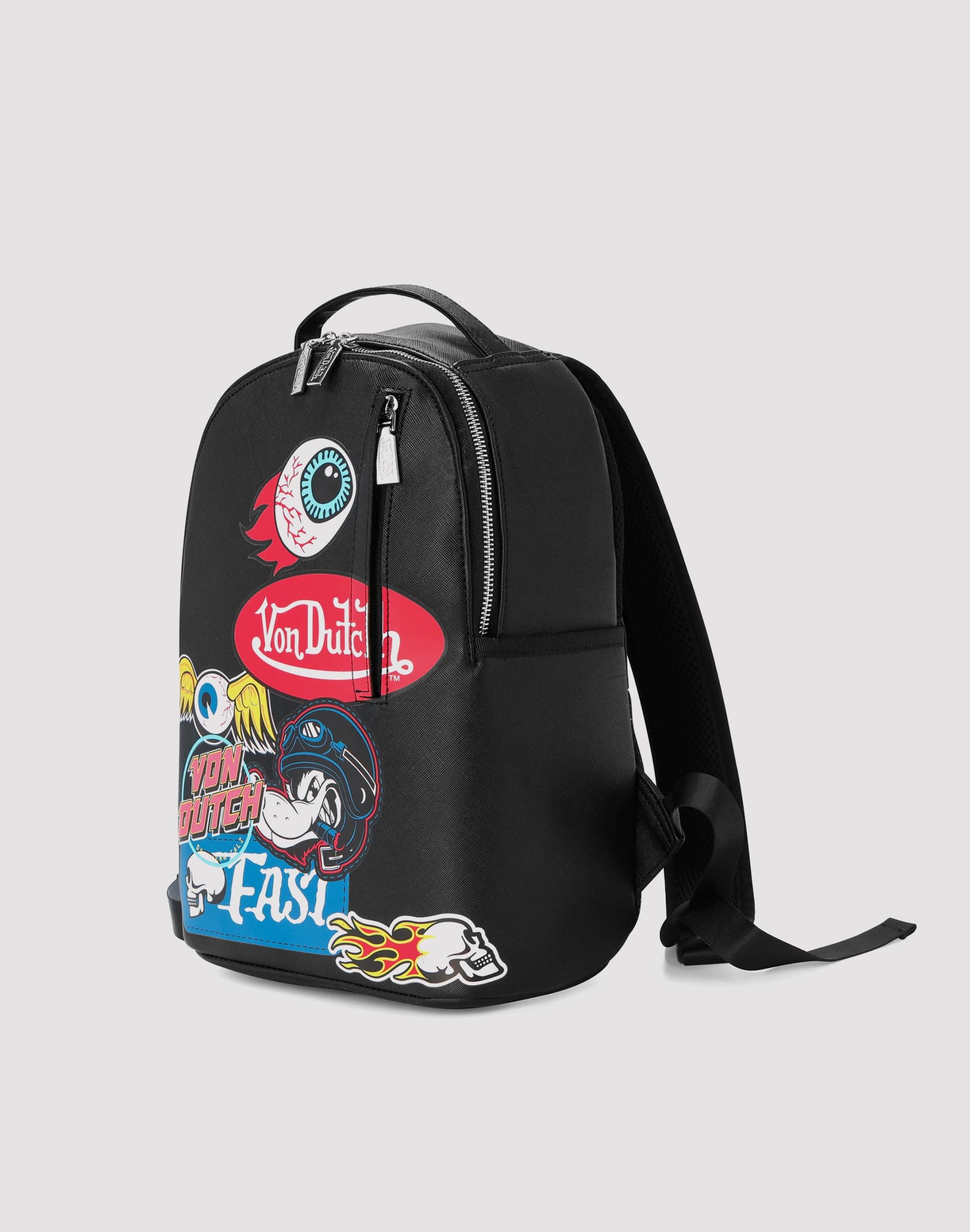 Von Dutch Sticker Logo Backpack - Image 2