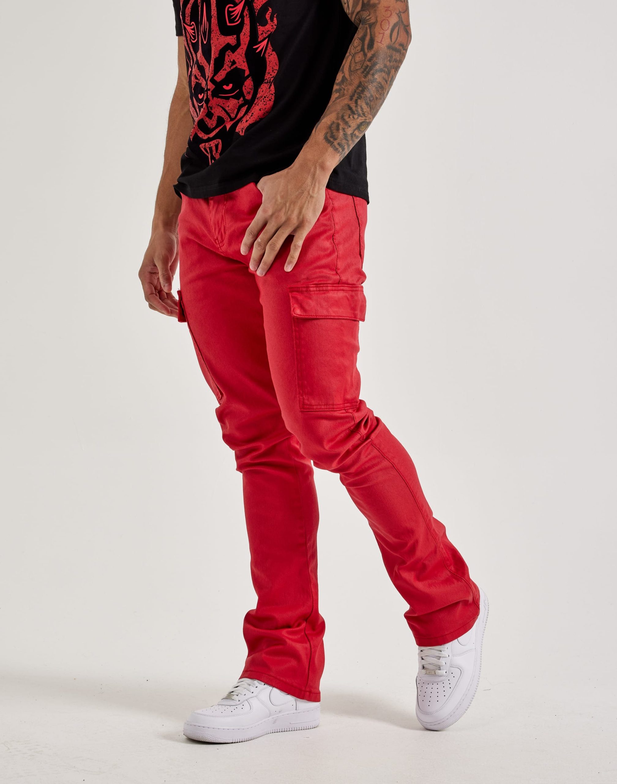 WAIMEA Stacked Coated Cargo Pants - Image 2