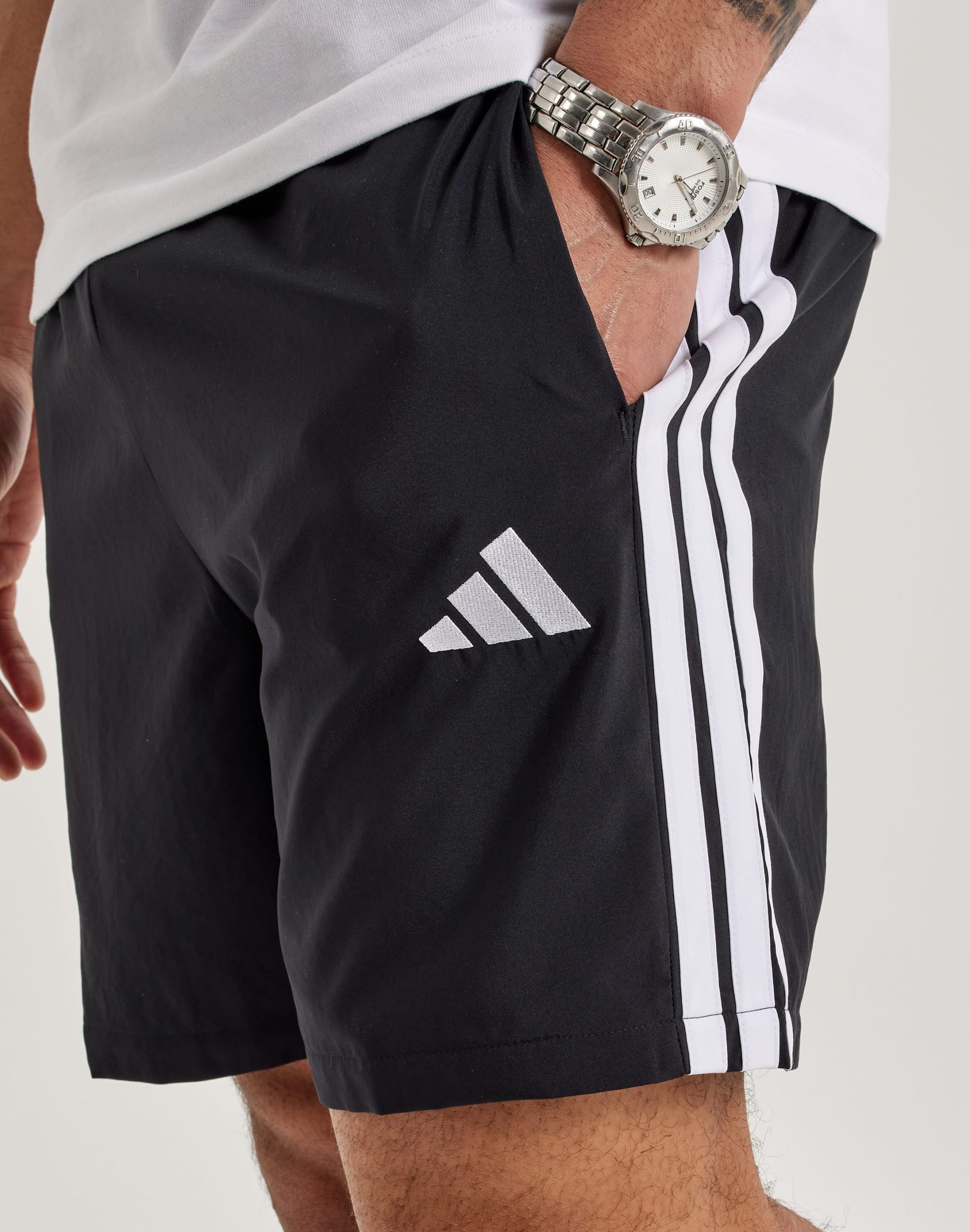 Adidas Essential 3-Stripes Chelsea Shorts - Image 3