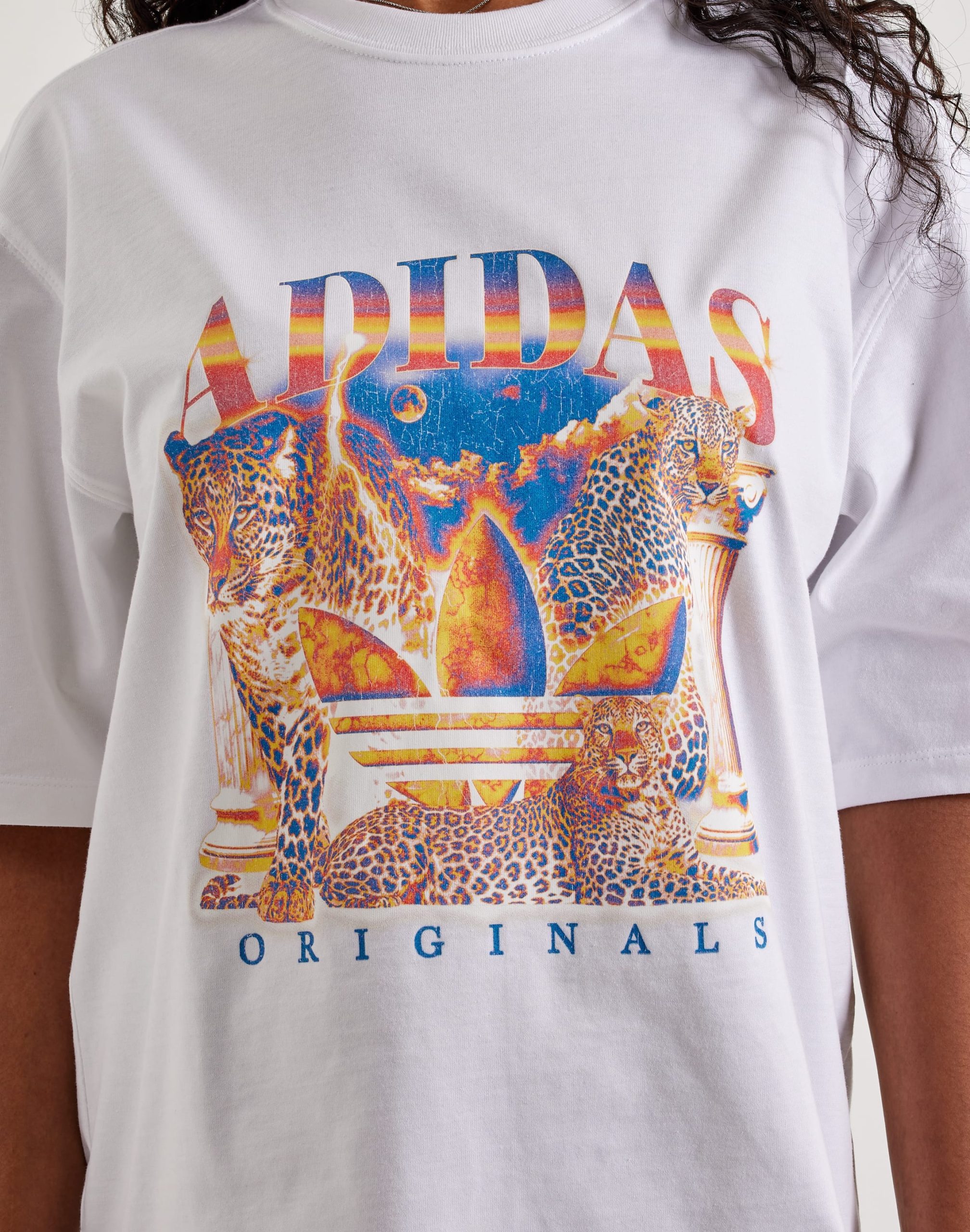 Adidas Leopard Graphic Tee - Image 2