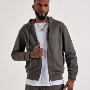 Armani Exchange Updated Milano Logo Fleece Full-Zip Hoodie