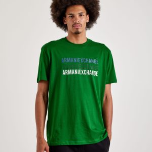 Armani Exchange Triple Logo Print Tee