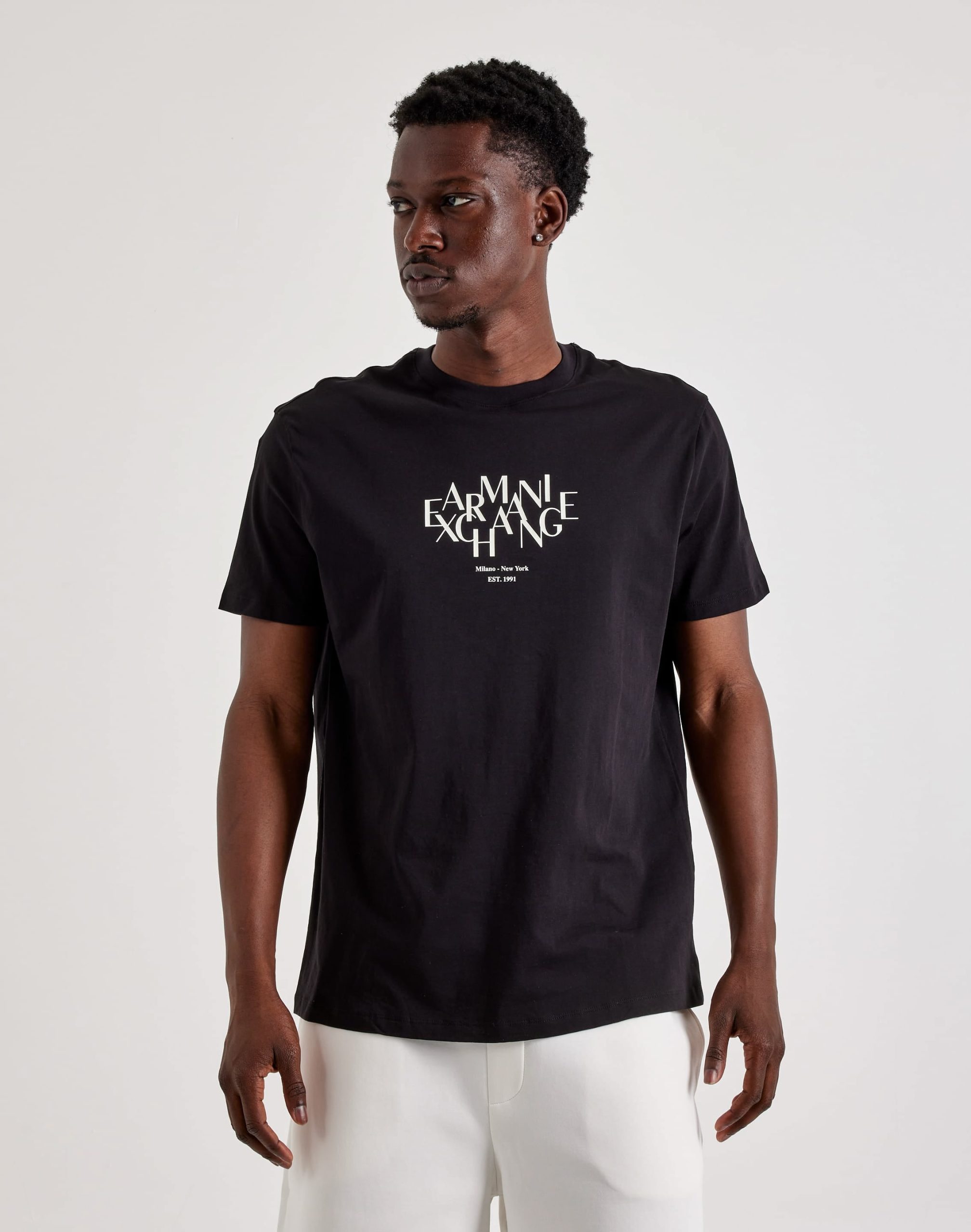Armani Exchange Block Letter Logo Tee