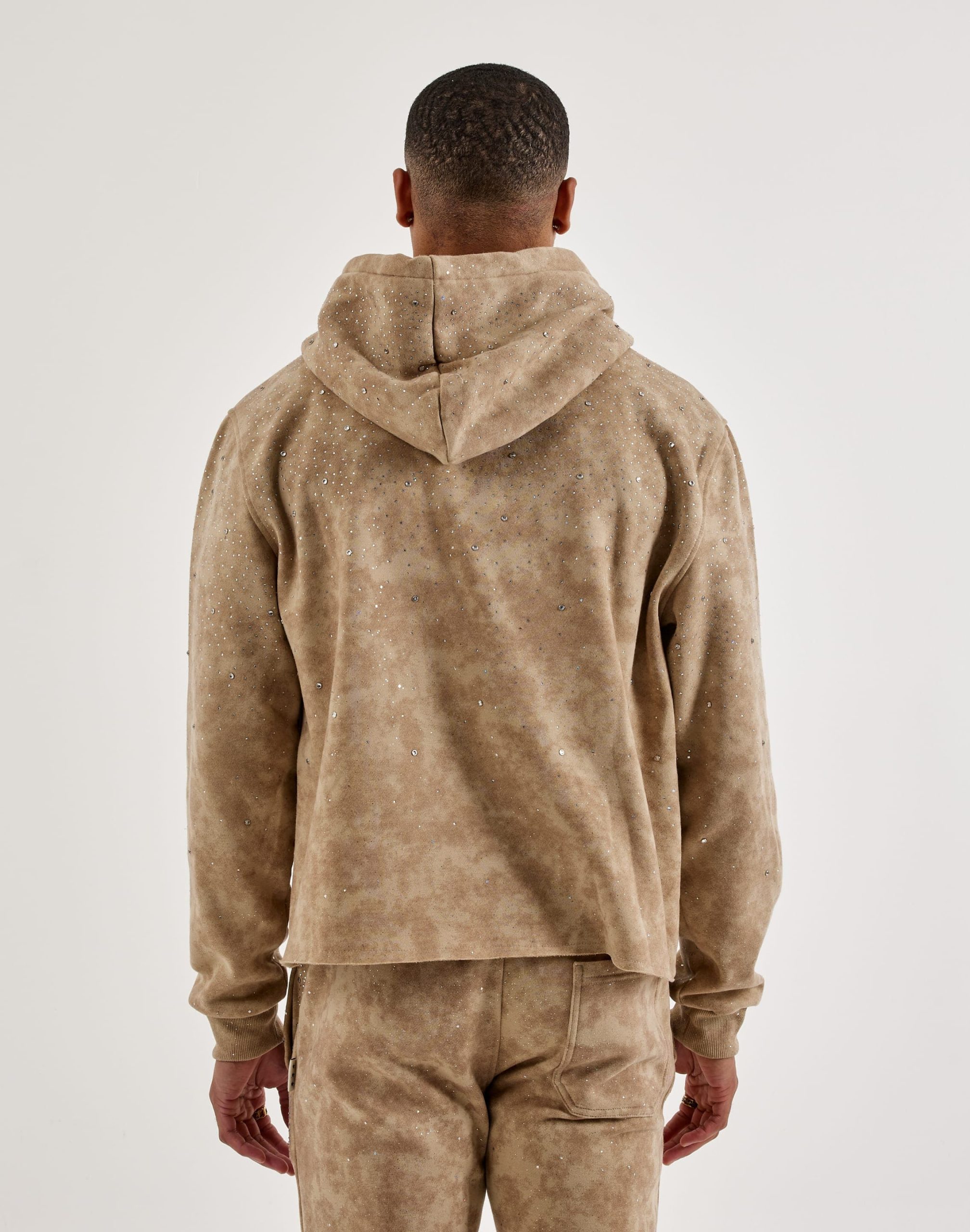 BKYS Rhinestone Rivet Oversized Fleece Hoodie - Image 3