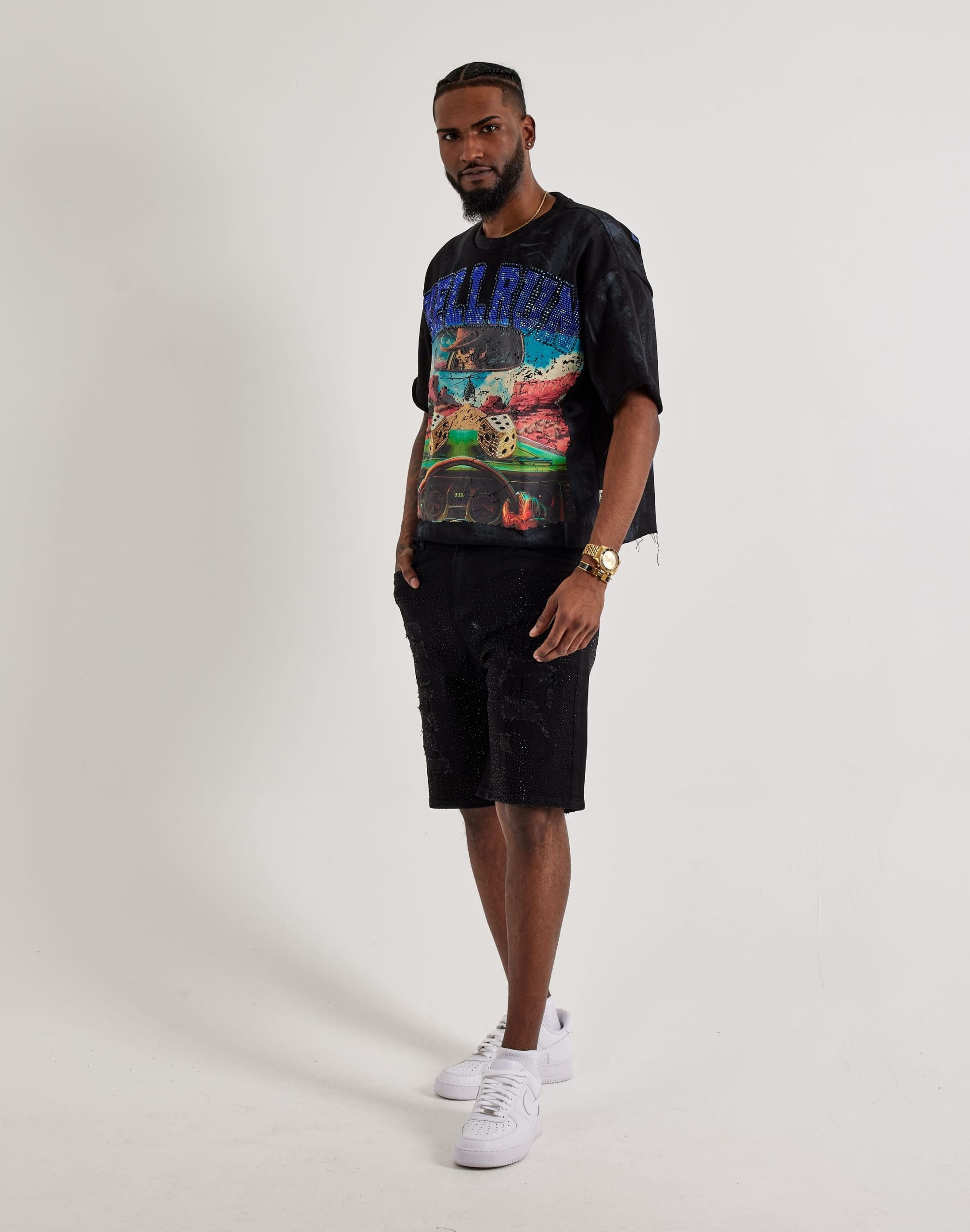 BKYS Hell Run Terry Cropped Tee - Image 4