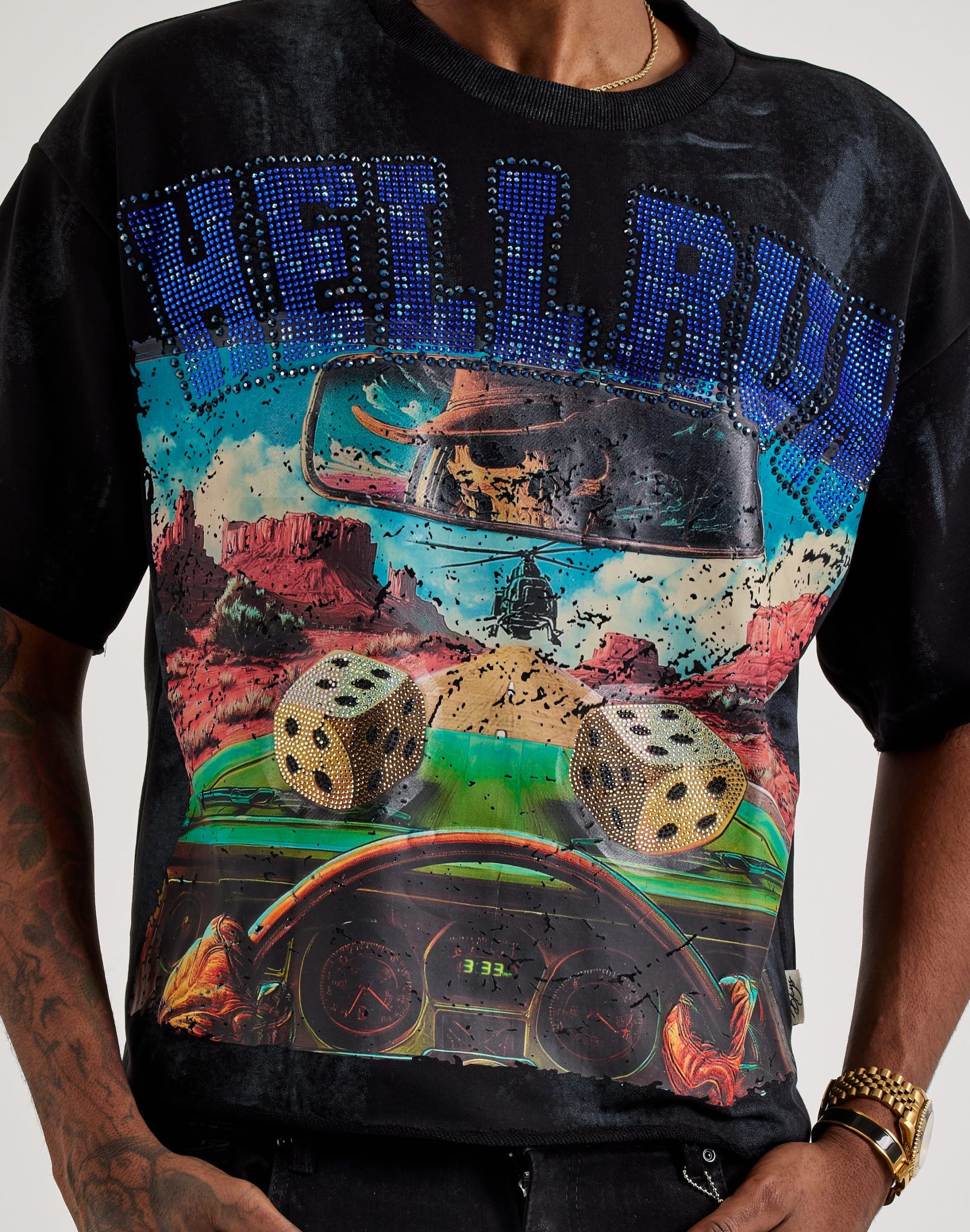 BKYS Hell Run Terry Cropped Tee - Image 3