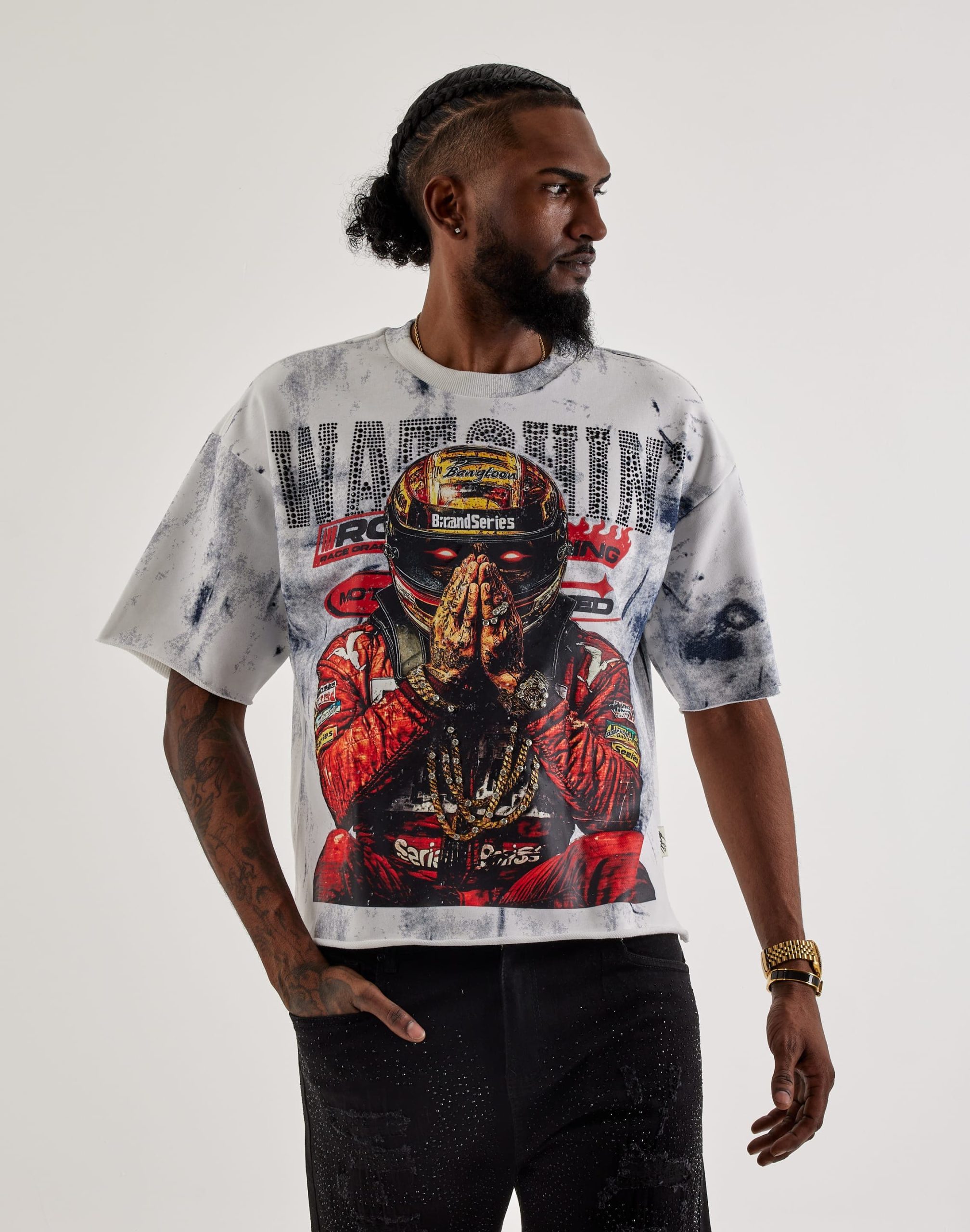 BKYS Watchin Terry Cropped Tee