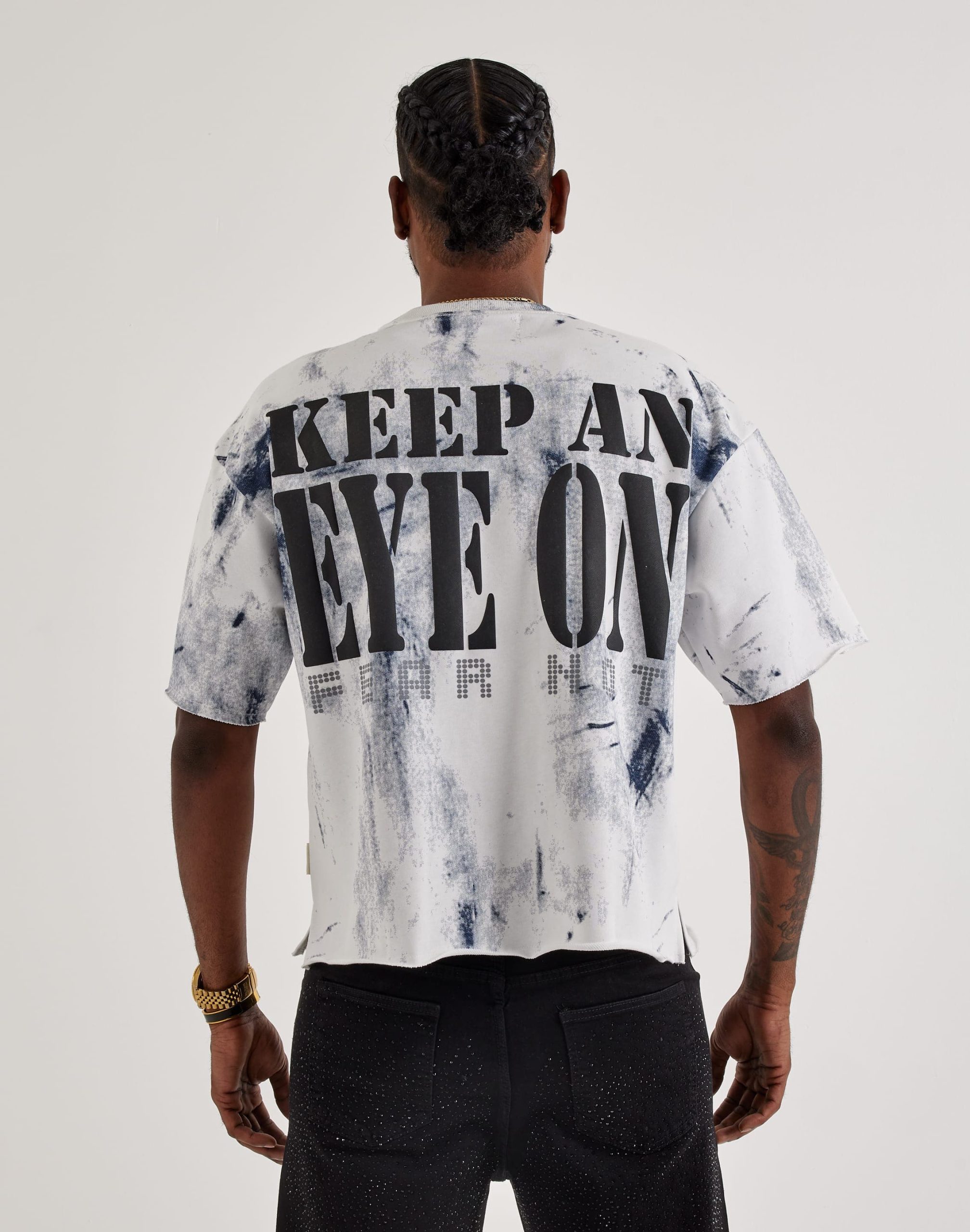 BKYS Watchin Terry Cropped Tee - Image 2