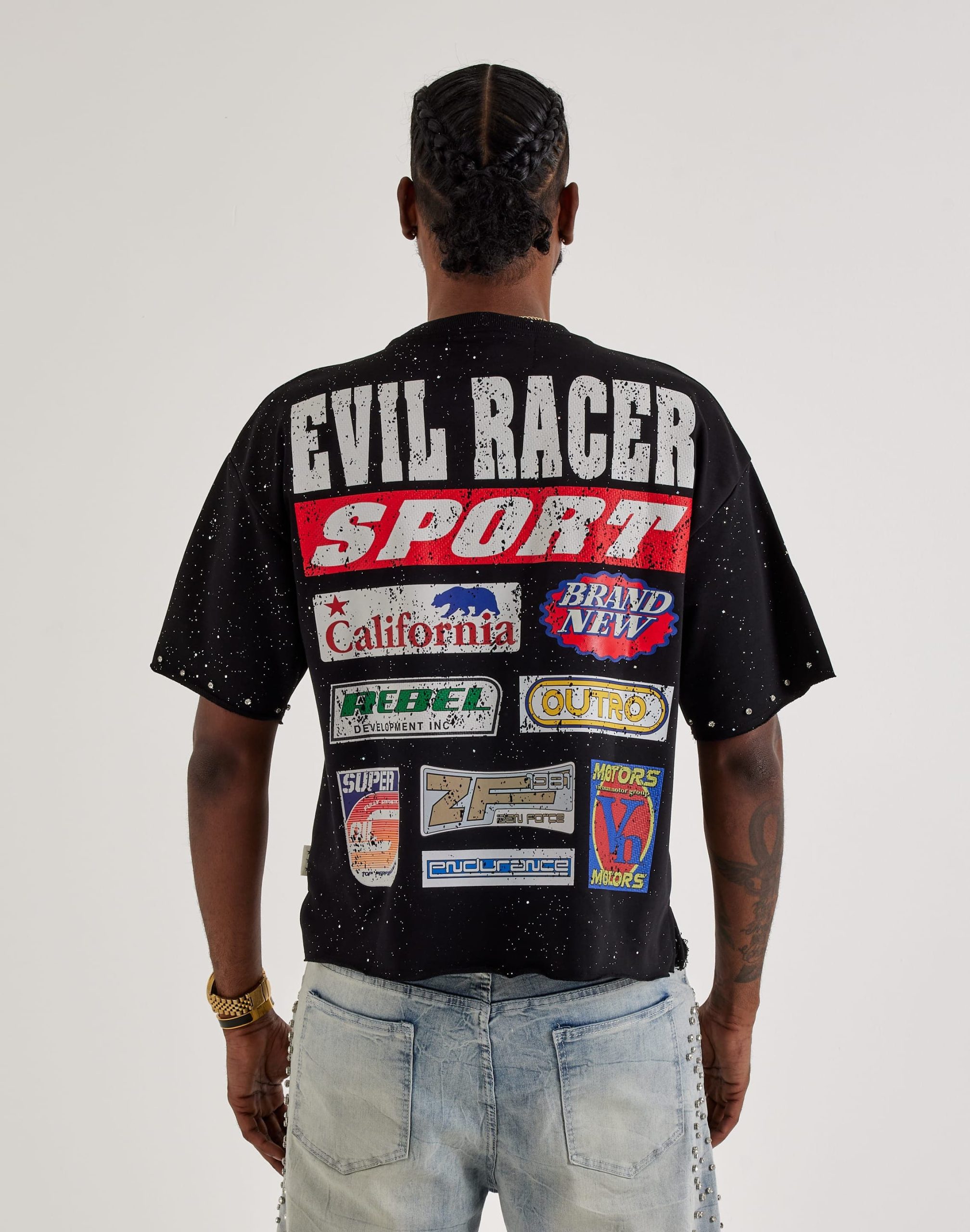 BKYS Evil Racer Terry Cropped Tee - Image 2