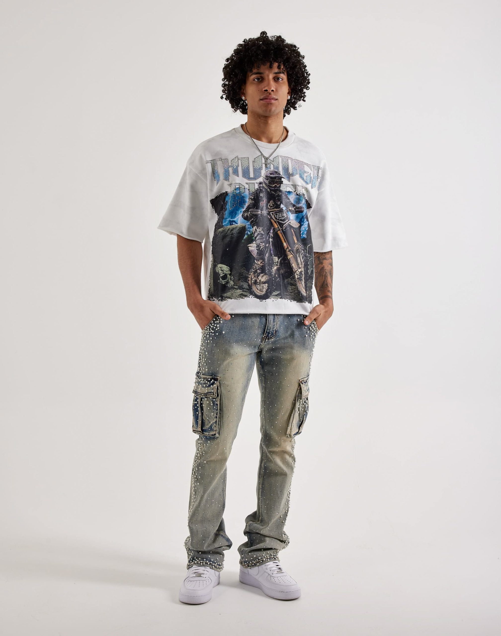 BKYS Thunder Ride Terry Cropped Tee - Image 4