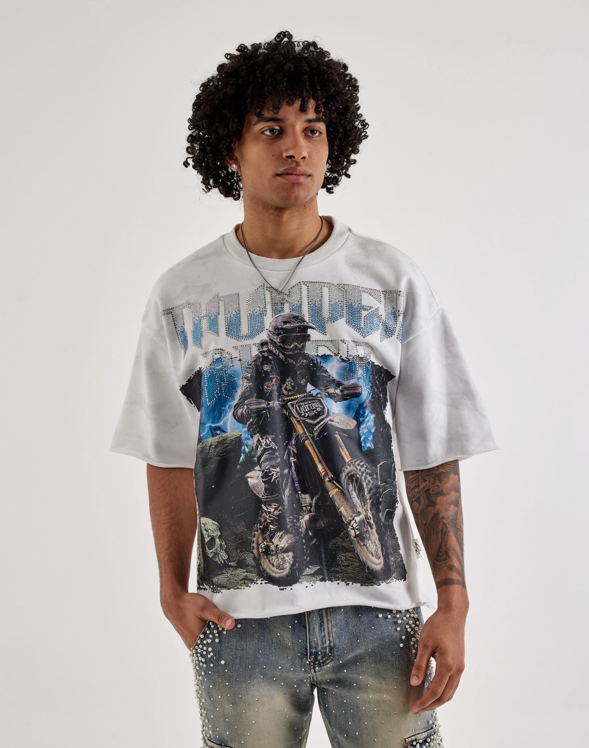 BKYS Thunder Ride Terry Cropped Tee