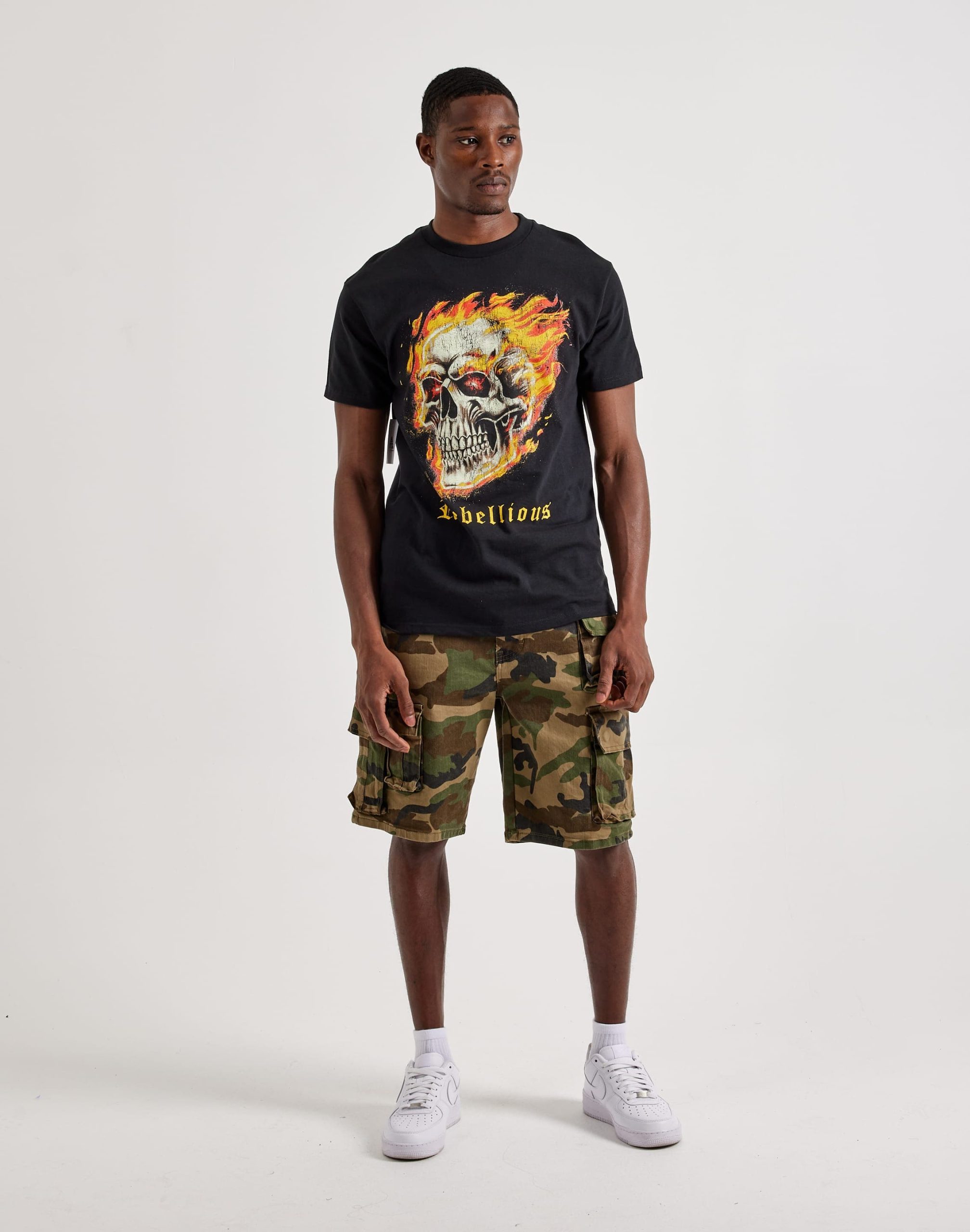 BMG Skull On Fire Tee - Image 4