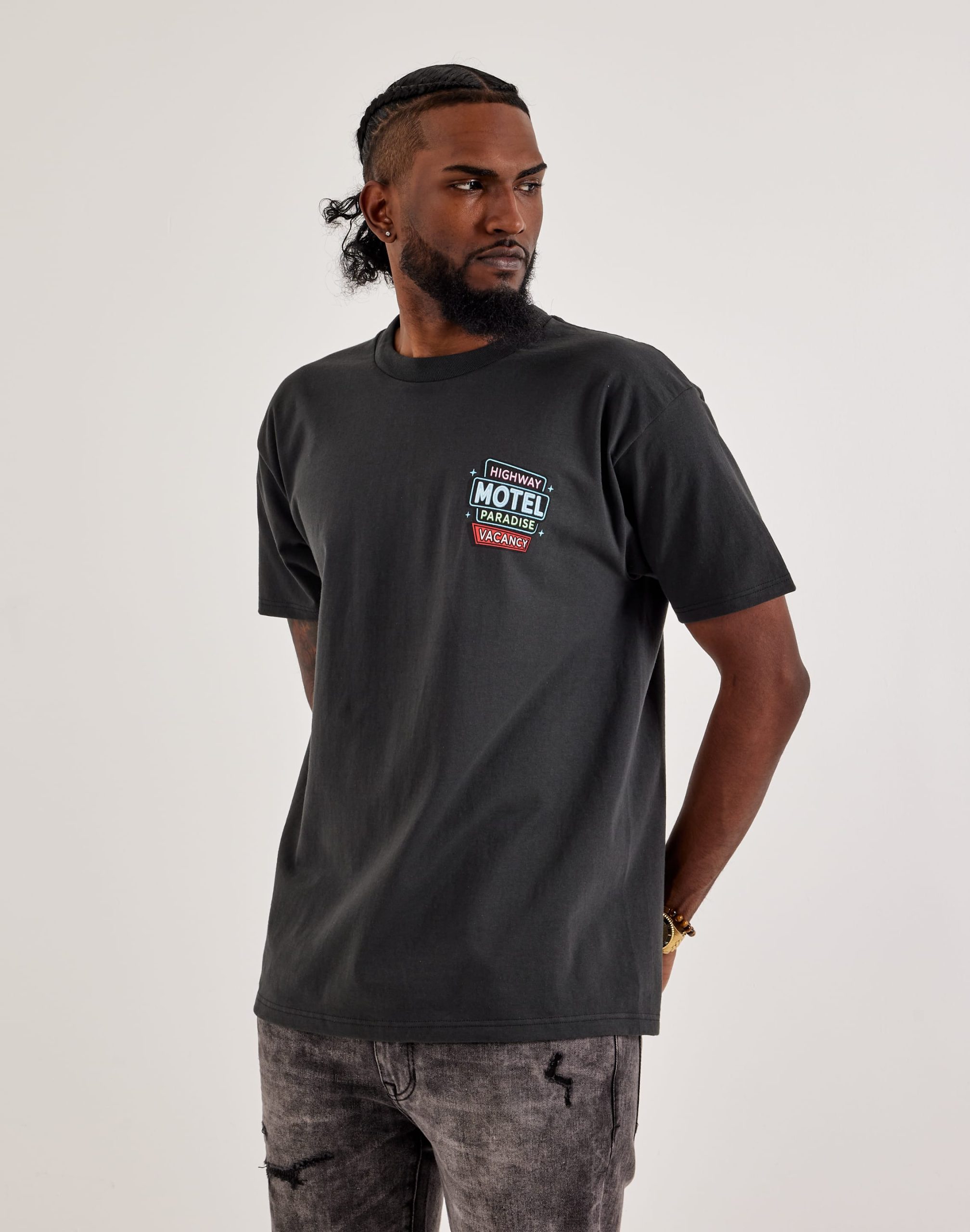 BMG Highway Motel Stay Lit Graphic Tee