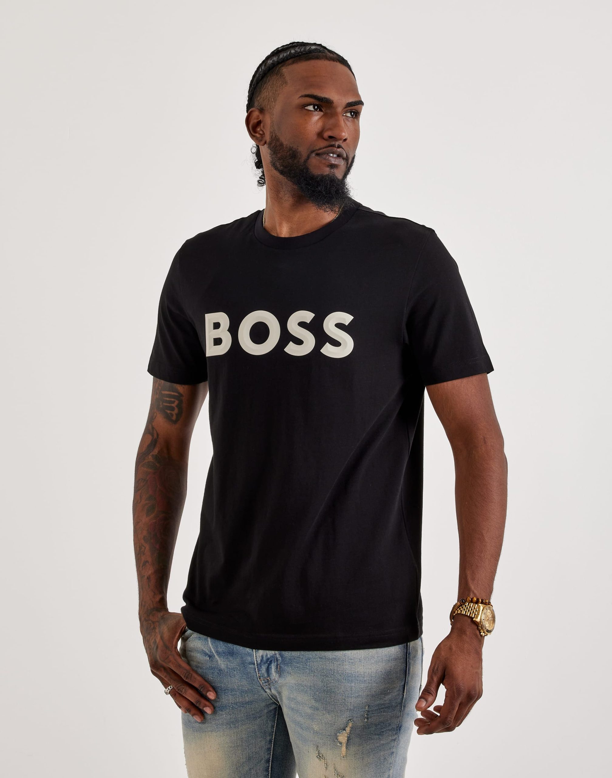 Boss Embossed Logo Tee