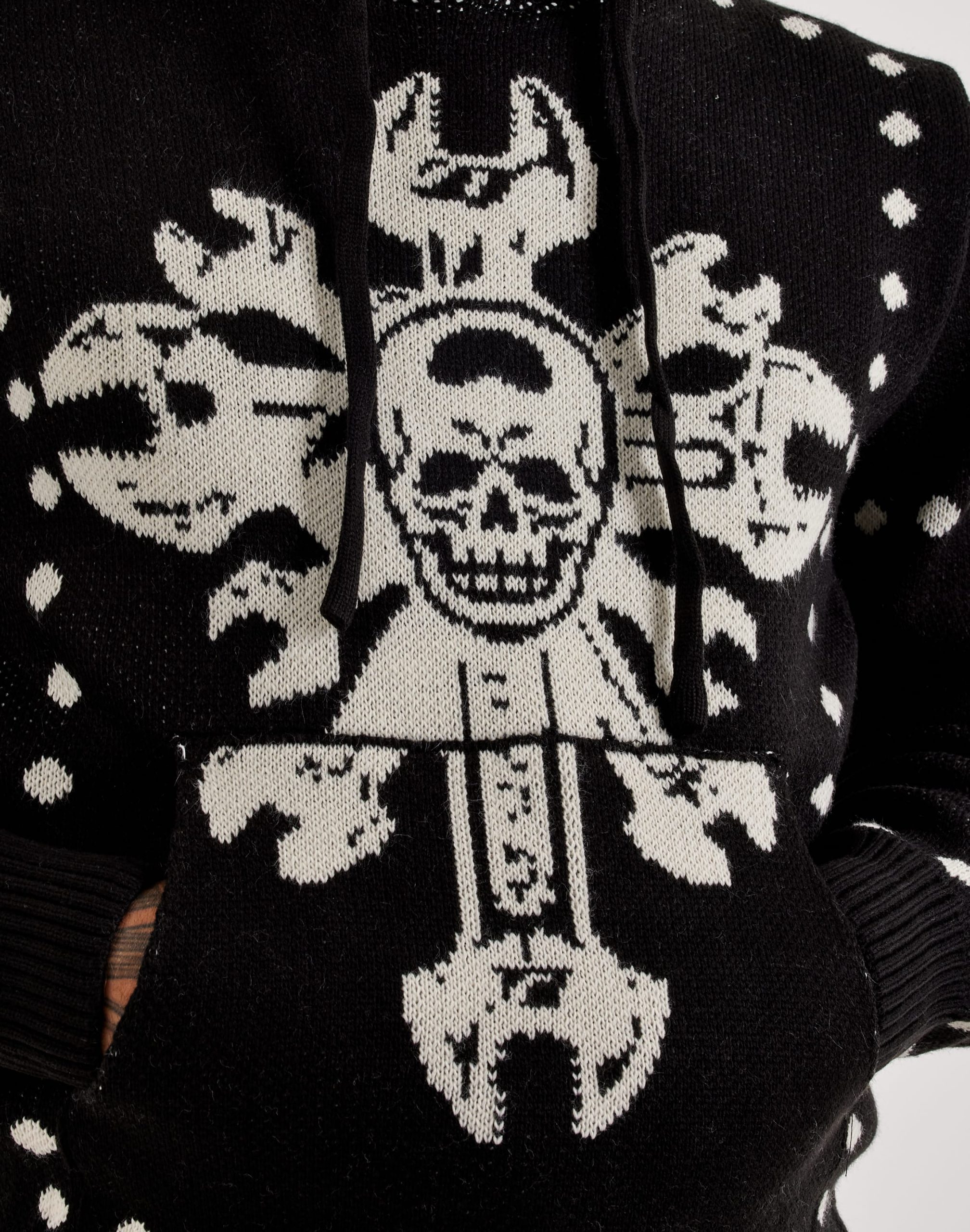 Chapter By Kohli Tool Cross Knit Hoodie - Image 2