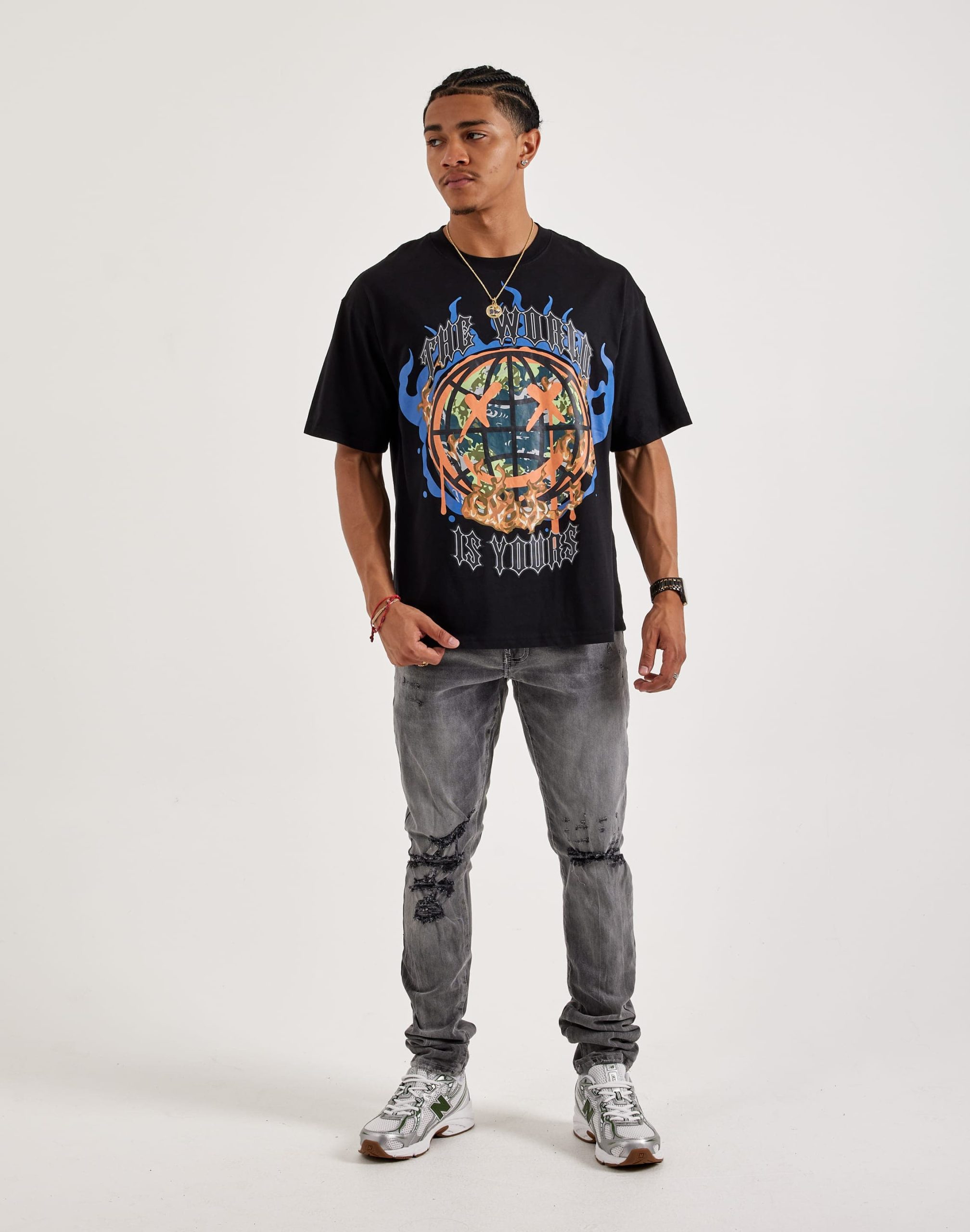 Civilized Smile Flame Tee - Image 4