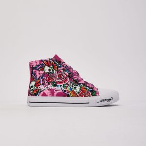 Ed Hardy Skull Butterfly Hi Grade-School