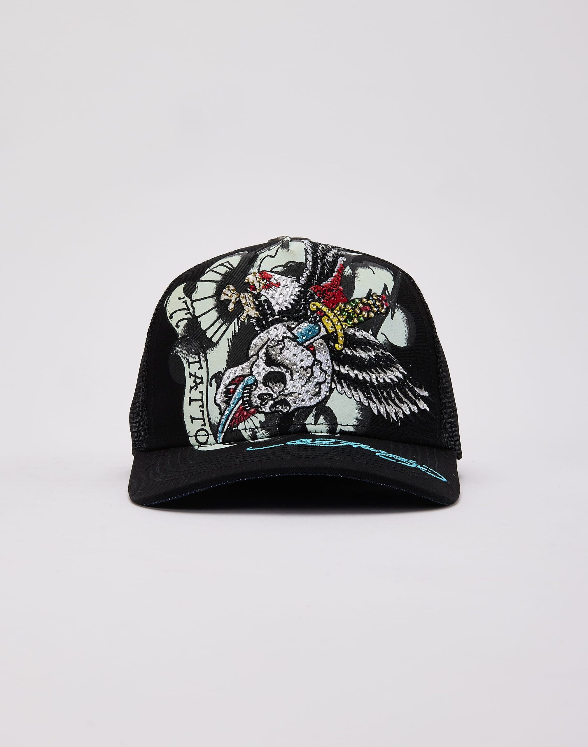 Ed Hardy Eagle Rhinestone Trucker Hat - Image 2