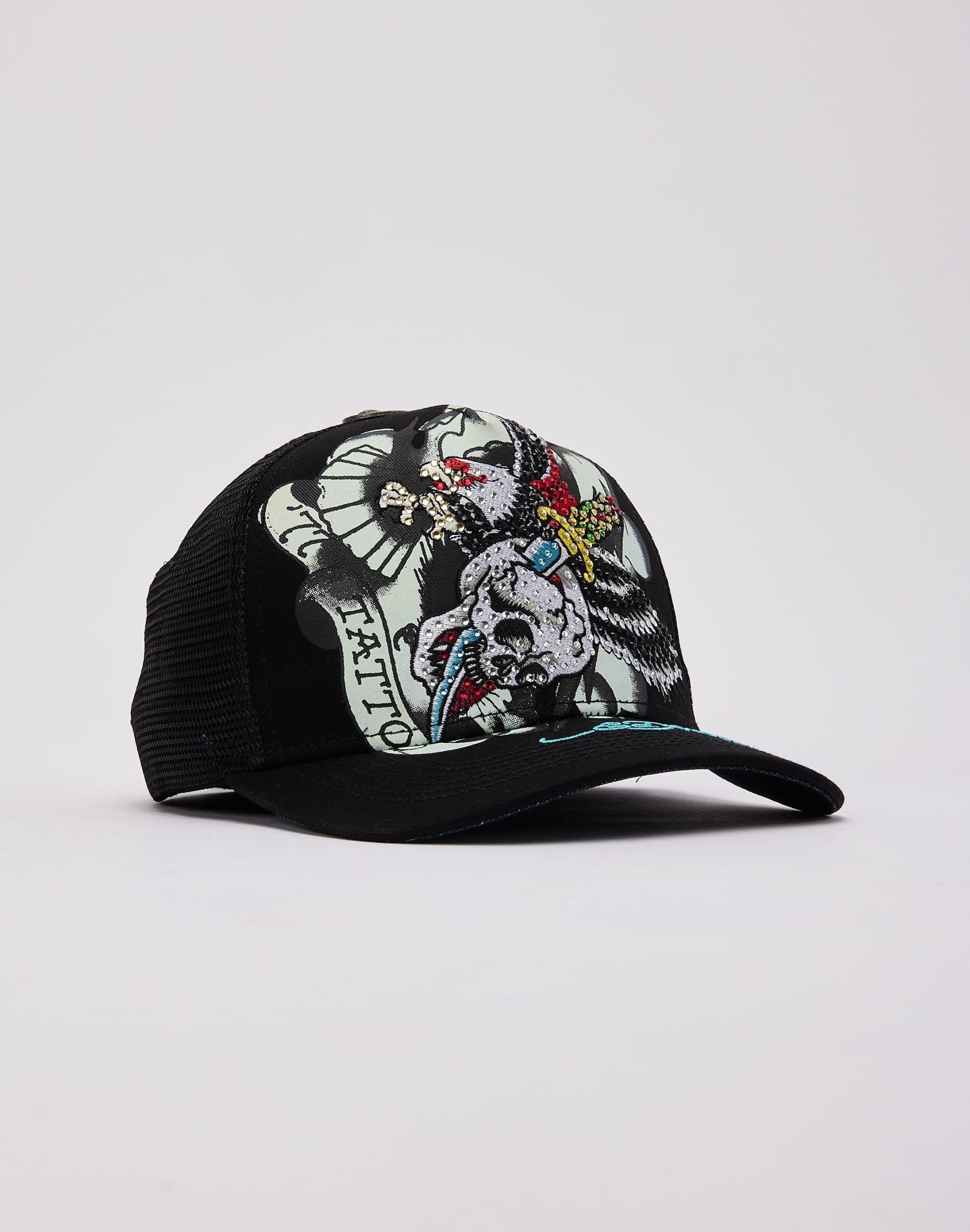 Ed Hardy Eagle Rhinestone Trucker Hat - Image 3