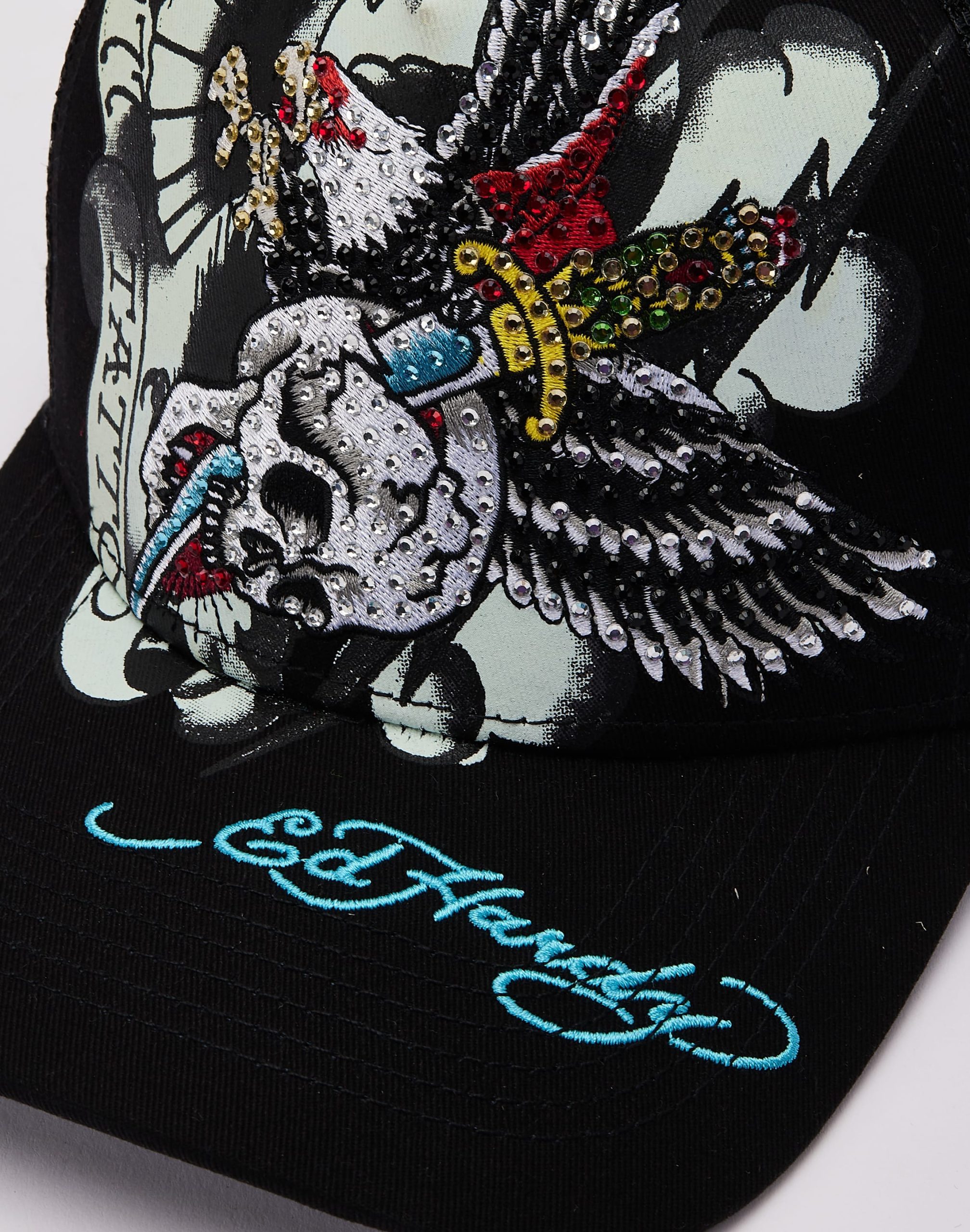 Ed Hardy Eagle Rhinestone Trucker Hat - Image 4